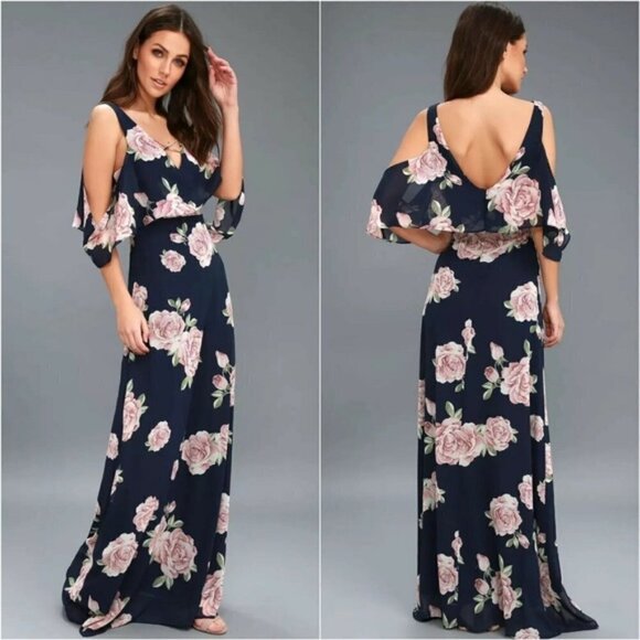Lulus  The Very Thought of You Floral Print Maxi Dress - Picture 2 of 12